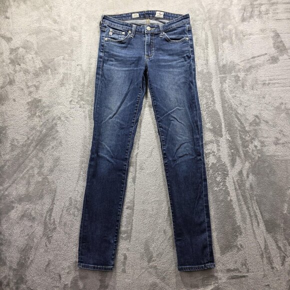 AG Adriano Goldschmied Jeans Womens 26R Blue The Stilt Cigarette Leg Made USA - Picture 1 of 11